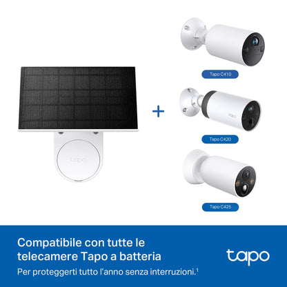 Tapo A201 Pannello Solare 2.5W 5.2V per Telecamere Batteria Cavo 4m