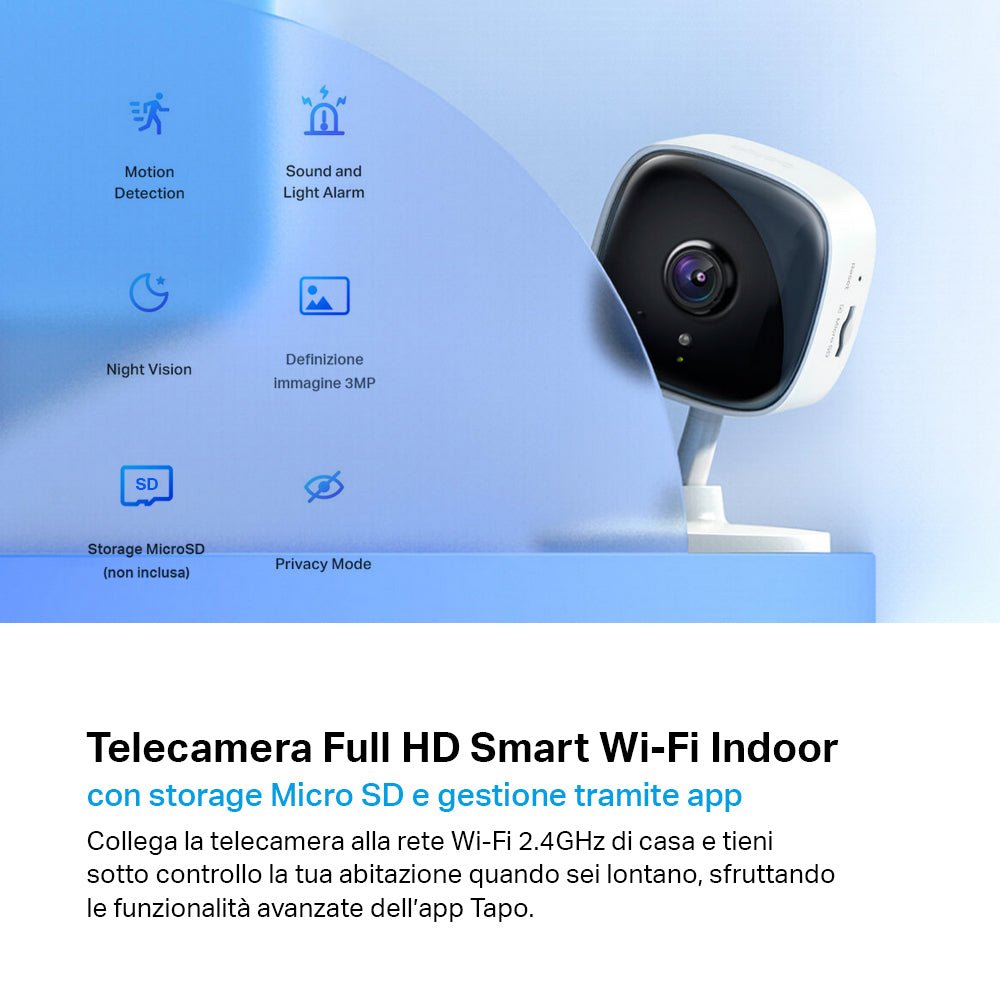 Tapo C110 Telecamera Wi-Fi Interno 2K 3MP