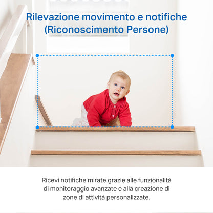 Tapo C211 Telecamera Wi-Fi Interno 2K 3MP, 360° Visuale, Nero
