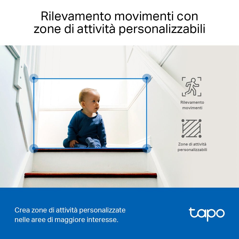 Tapo C230 Telecamera Wi-Fi Interno 3K 5MP, 360° Visuale