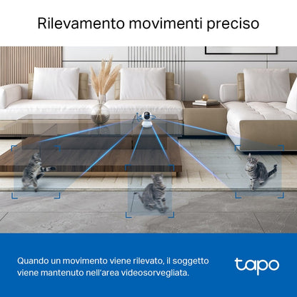 Tapo C230 Telecamera Wi-Fi Interno 3K 5MP, 360° Visuale