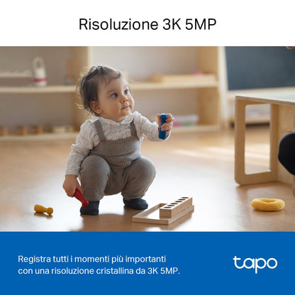 Tapo C230 Telecamera Wi-Fi Interno 3K 5MP, 360° Visuale