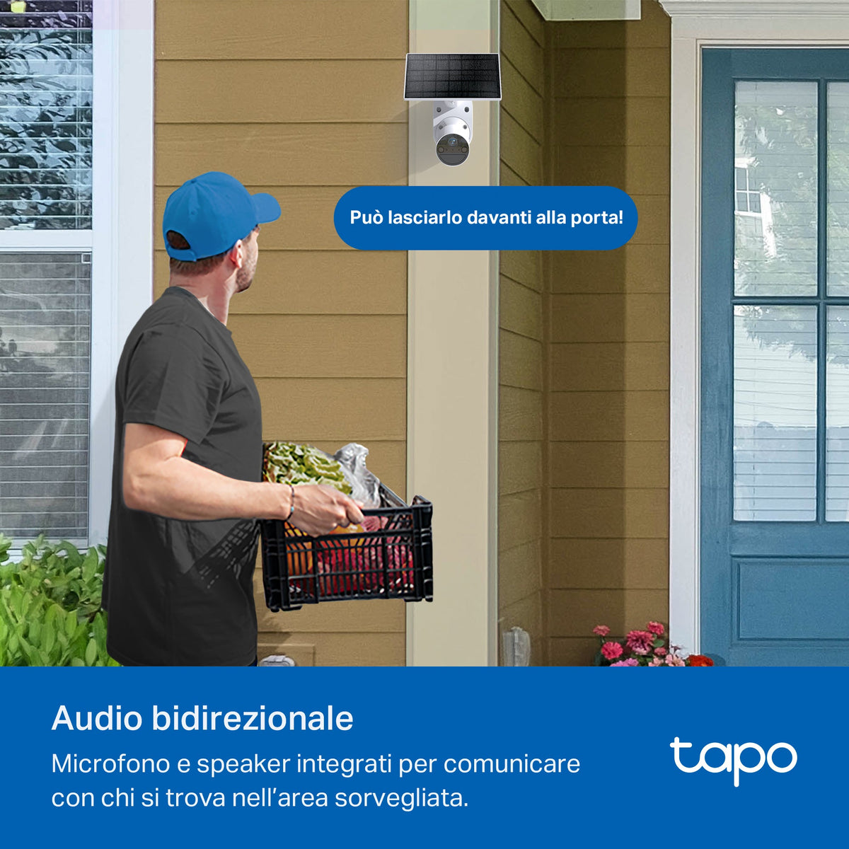 Tapo C410 Telecamera Wi-Fi Esterno a Batteria 2K 3MP, Visione Notturna a Colori, 2pz
