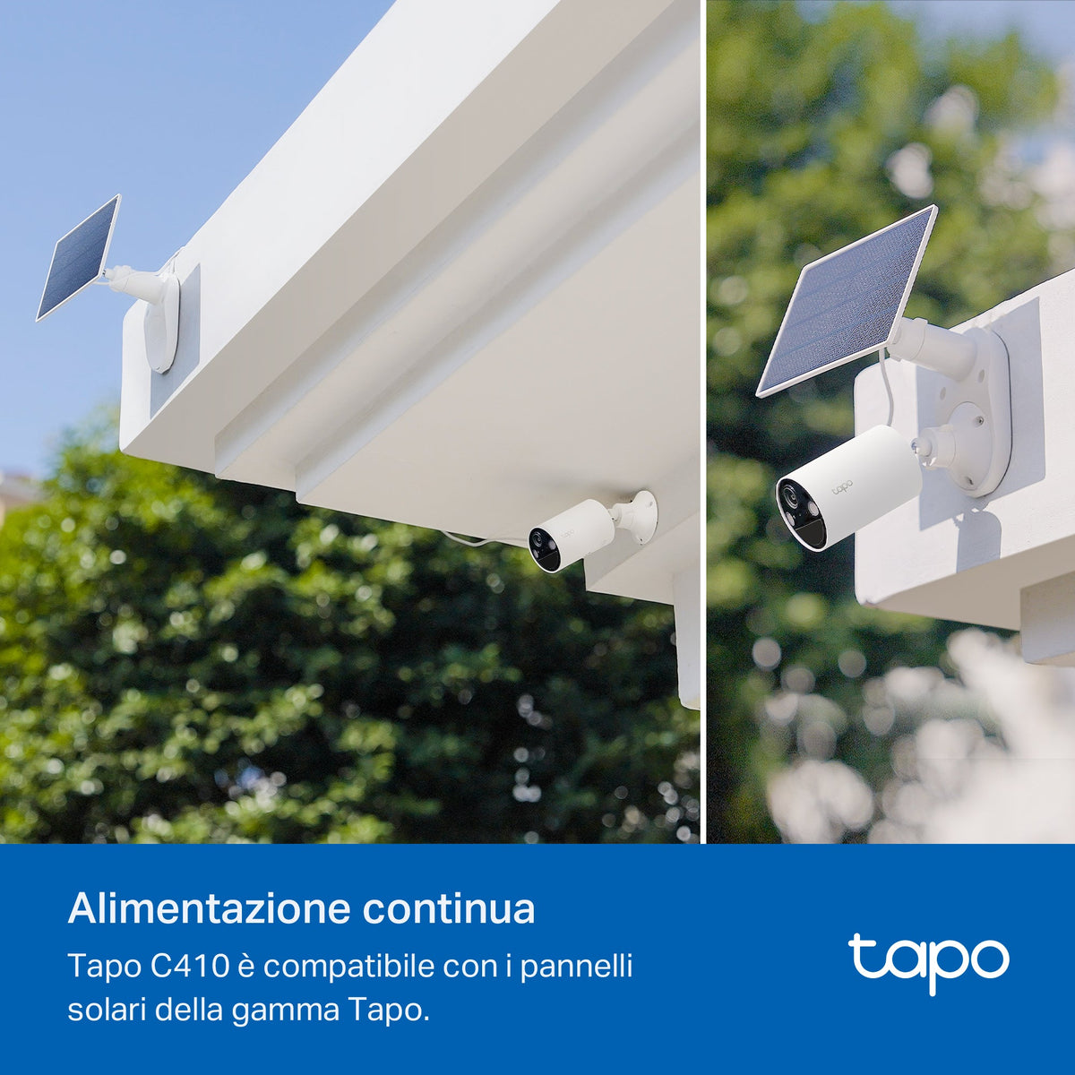 Tapo C410 Telecamera Wi-Fi Esterno a Batteria 2K 3MP, Visione Notturna a Colori, 2pz