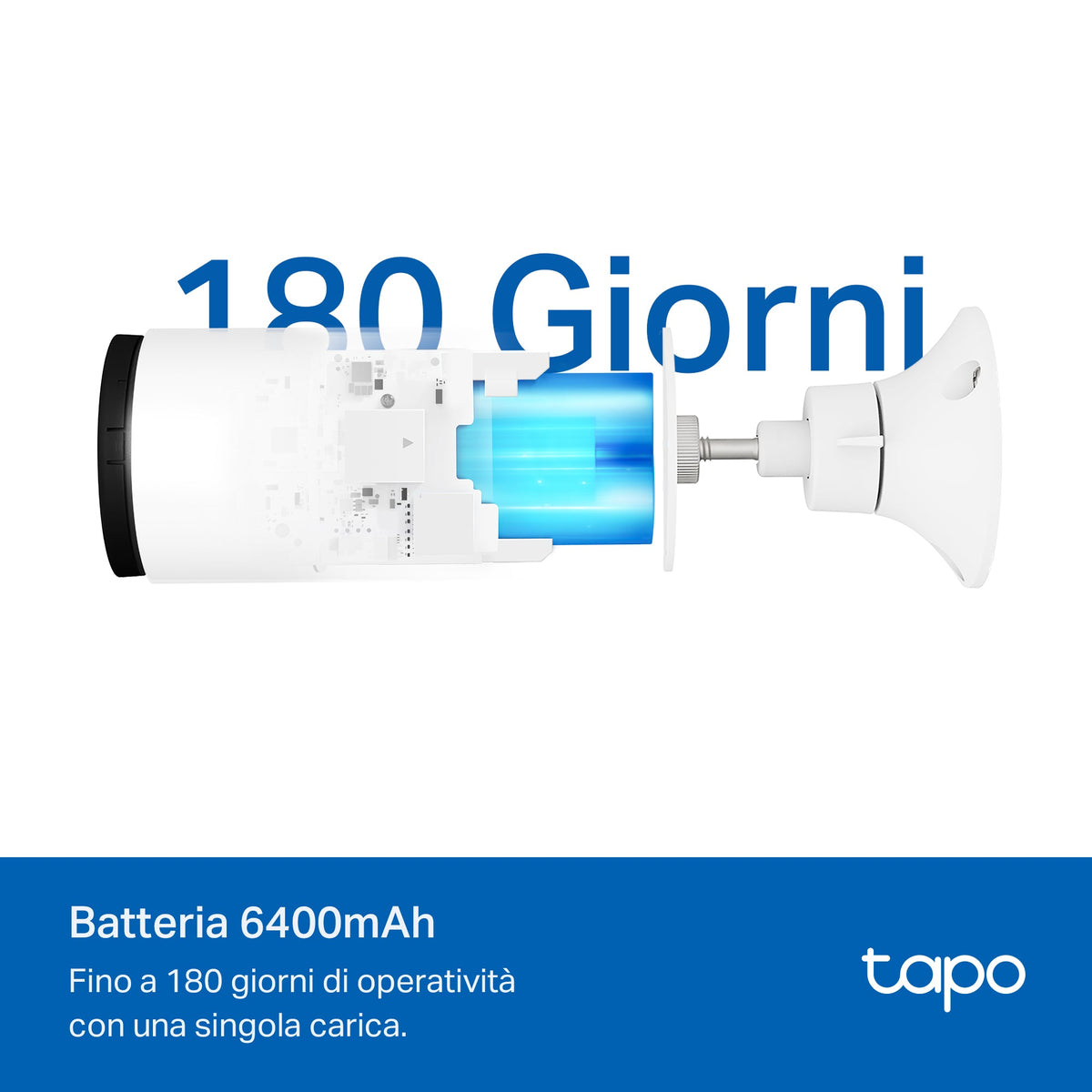 Tapo C410 Telecamera Wi-Fi Esterno a Batteria 2K 3MP, Visione Notturna a Colori, 2pz