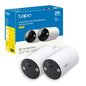 Tapo C410 Telecamera Wi-Fi Esterno a Batteria 2K 3MP, Visione Notturna a Colori, 2pz