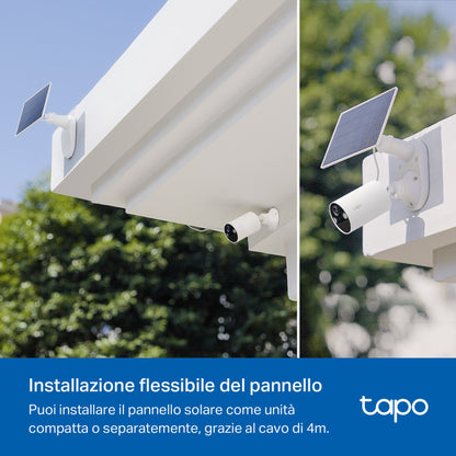 Tapo C410 KIT Telecamera WiFi Esterno 2K 3MP Batteria con Pannello Solare