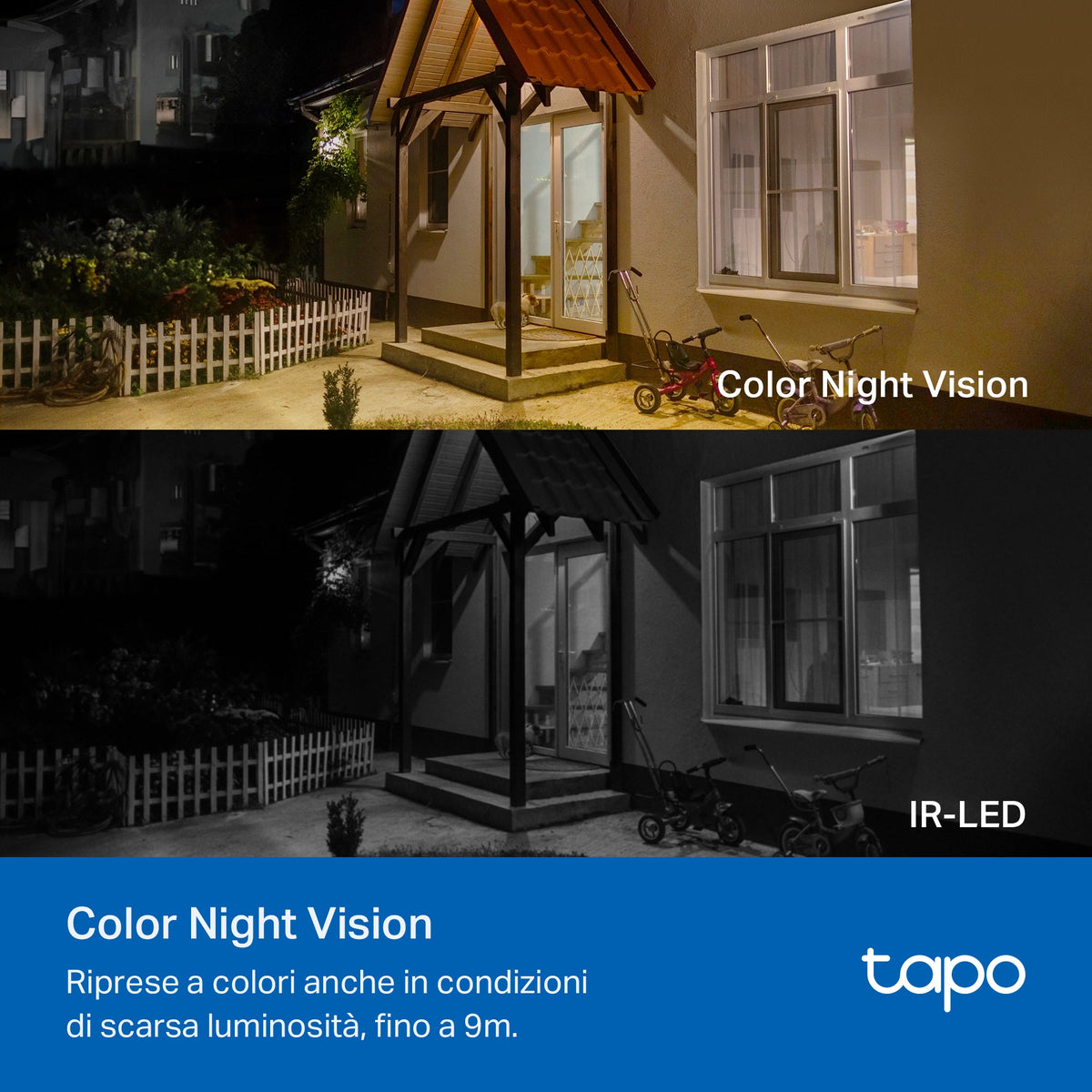 Tapo C410 Telecamera Wi-Fi Esterno a Batteria 2K 3MP, Visione Notturna a Colori