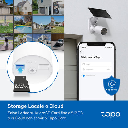 Tapo C410 Telecamera Wi-Fi Esterno a Batteria 2K 3MP, Visione Notturna a Colori