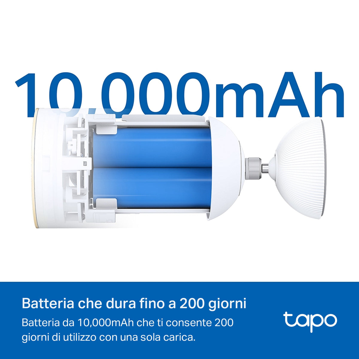 Tapo C460 Telecamera WiFi Esterno 4K 8MP Batteria, Base Magnetica Starlight