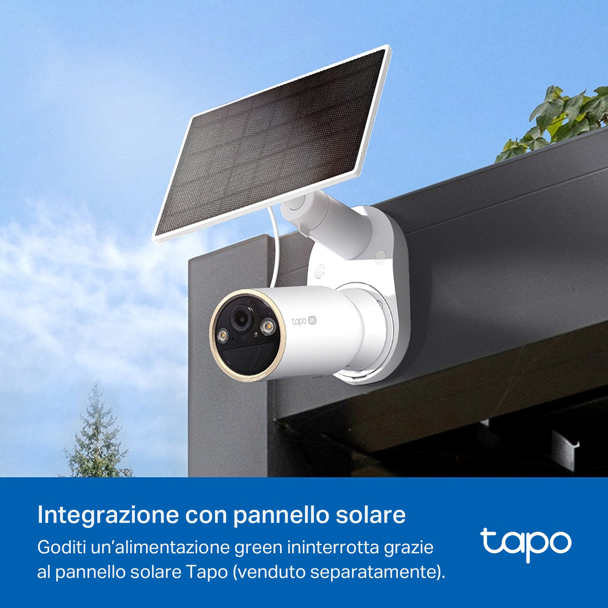 Tapo C460 Telecamera WiFi Esterno 4K 8MP Batteria, Base Magnetica Starlight