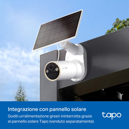 Tapo C460 Telecamera WiFi Esterno 4K 8MP Batteria, Base Magnetica Starlight