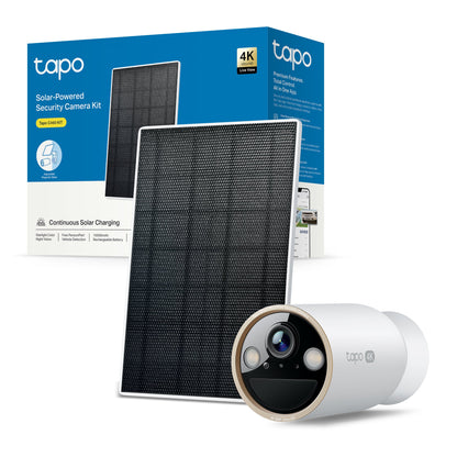 Tapo C460 KIT Telecamera WiFi Esterno 4K 8MP Solare, Base Magnetica Starlight
