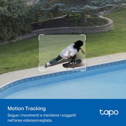 Tapo C530WS Telecamera WiFi Esterno 3K 5MP, Starlight, 360° PTZ, WiFi/Ethernet