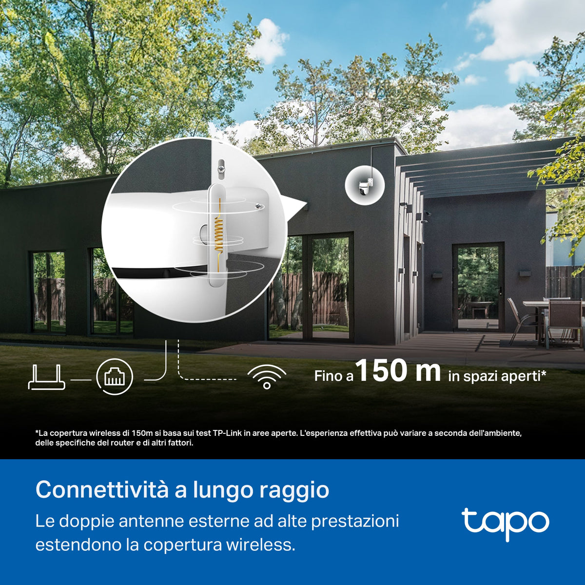 Tapo C530WS Telecamera WiFi Esterno 3K 5MP, Starlight, 360° PTZ, WiFi/Ethernet