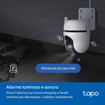 Tapo C530WS Telecamera WiFi Esterno 3K 5MP, Starlight, 360° PTZ, WiFi/Ethernet