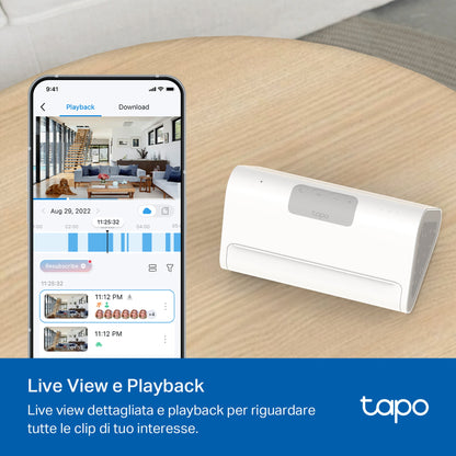 Tapo H500 Smart Hub HomeBase con Storage Locale e Rilevamenti AI