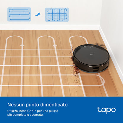 Tapo RV20 Max Plus Robot Aspirapolvere LiDAR MagSlim, Base All-in-One
