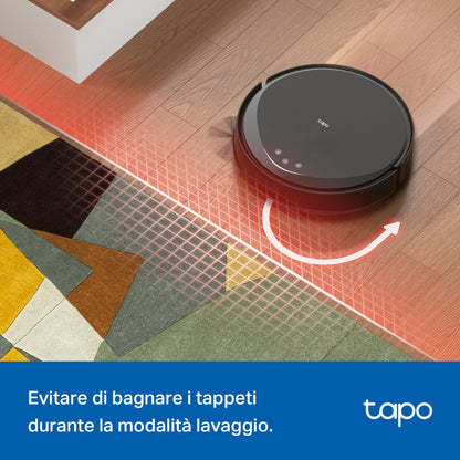 Tapo RV20 Max Plus Robot Aspirapolvere LiDAR MagSlim, Base All-in-One