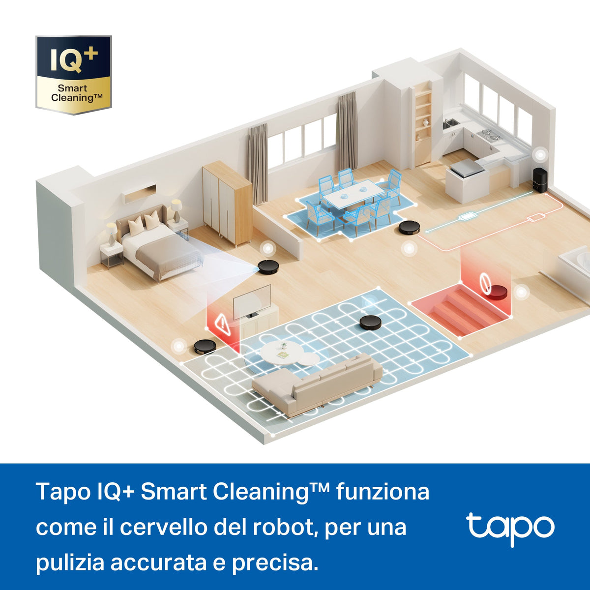 Tapo RV20 Max Plus Robot Aspirapolvere LiDAR MagSlim, Base All-in-One