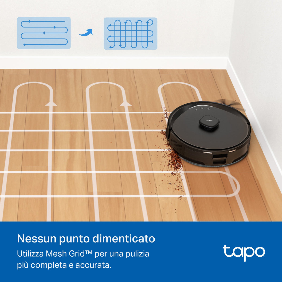 Tapo RV30 Max Robot Aspirapolvere, Navigazione LiDAR+IMU