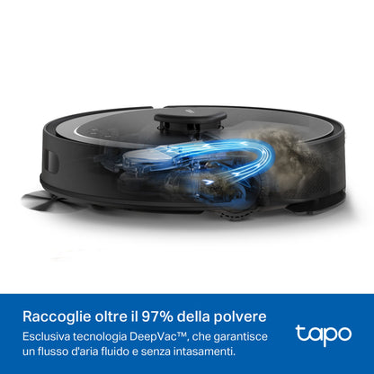Tapo RV30 Max Robot Aspirapolvere, Navigazione LiDAR+IMU