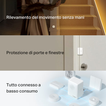 Tapo T30 KIT Sistema di Allarme Antifurto, Kit di Sensori Smart