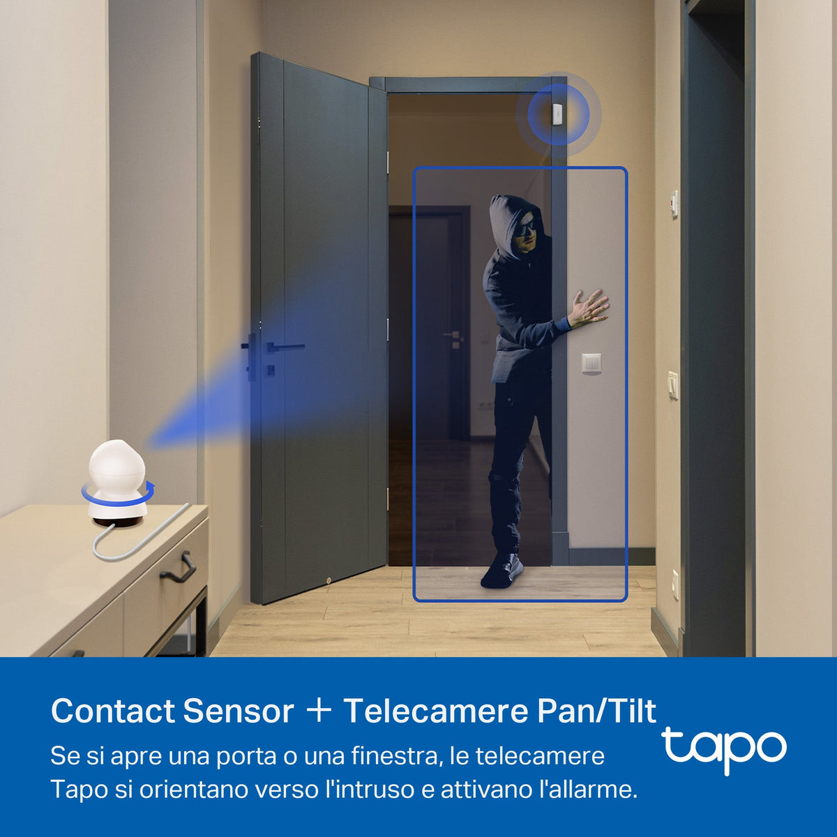 Tapo T30 KIT Sistema di Allarme Antifurto, Kit di Sensori Smart