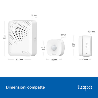 Tapo T30 KIT Sistema di Allarme Antifurto, Kit di Sensori Smart