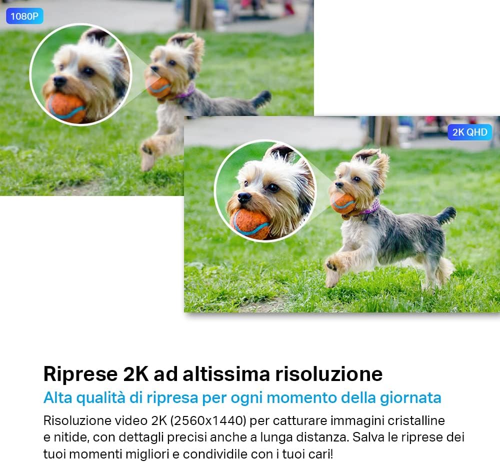 Tapo C320WS Telecamera WiFi Esterno 2K 4MP, Visione Notturna a Colori