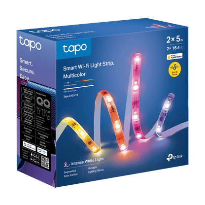Tapo L930-10 Striscia LED Smart WiFi Multicolore 10m, Zone Colore, Alexa