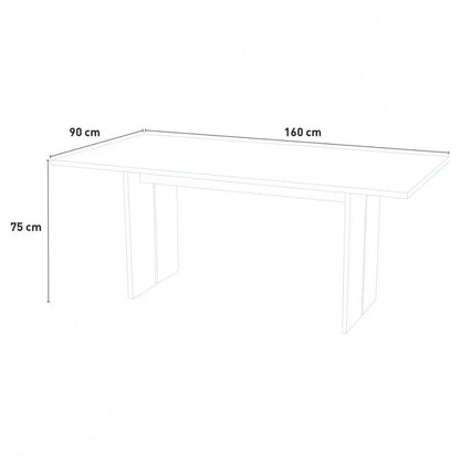 Modern design table BOLOGNA - Gloss white
