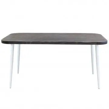 Tavolo Granada - Alluminio Bianco con Piano Grigio 160x90 cm