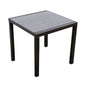 Minorca Table - 80x80 cm, Brown Aluminum with UV Protection