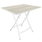 Foldable table 80x60x75h white alpes