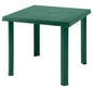 Figaro 80x80 plastic outdoor table three colors
