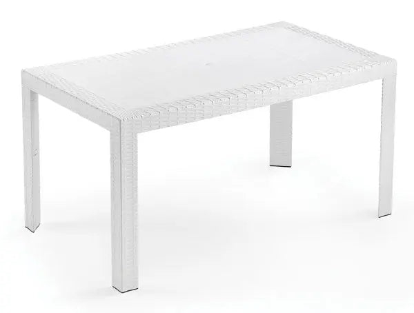 Outdoor-Tisch aus Urano-Harz, rechteckig, 140x80, 4 Farben
