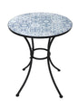Round mosaic table D.60 Azulejos