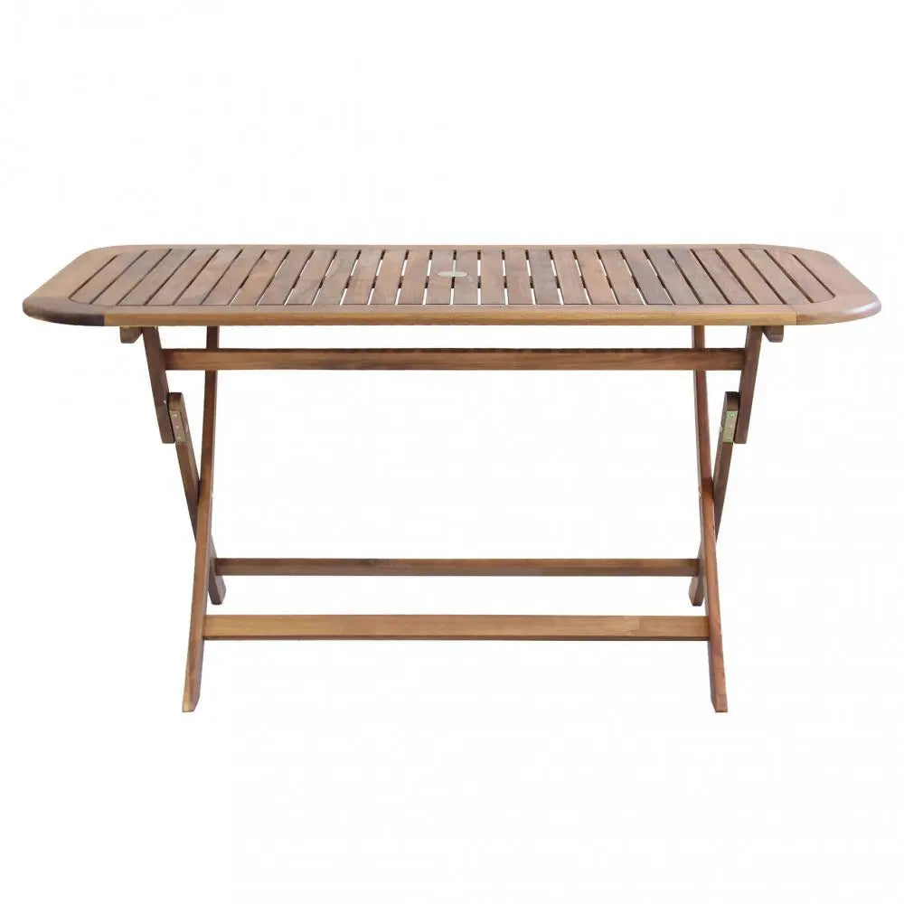 Tavolo pieghevole in legno di Acacia 150 x 80