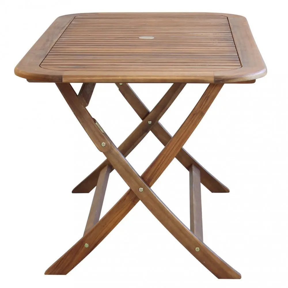 Tavolo pieghevole in legno di Acacia 150 x 80