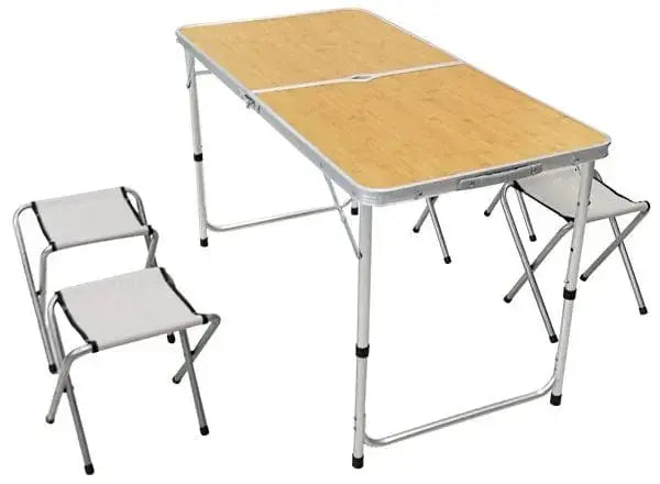 Tischset Picknick + 4 Hocker 120x60