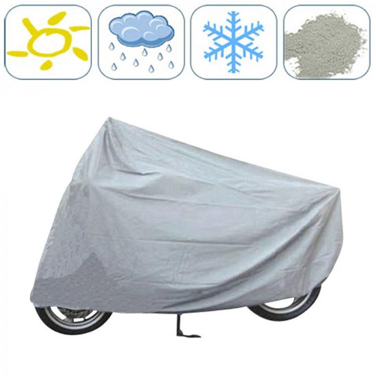 Abdeckplane Motorradabdeckung 205x125 cm Motorroller Fahrradabdeckung Wasserdicht Frostschutz