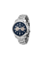 Maserati Successo R8873 Watch – Steel Chronograph Sport Watch with Blue Dial