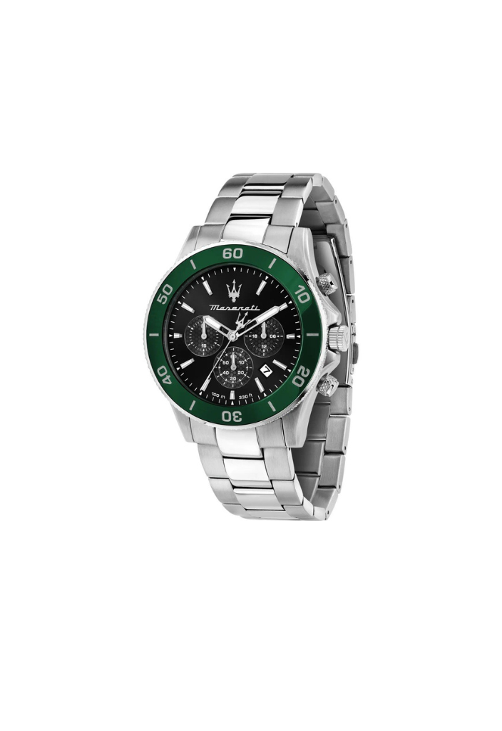 Maserati Uhr R8873 – Chronograph grün aus Edelstahl