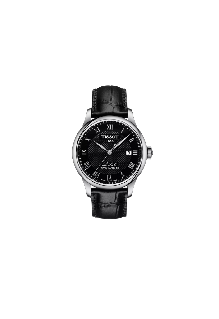 Tissot Le Locle Automatic Swiss Made Schwarz 39.3mm Lederarmband – T006.407.16.053.00