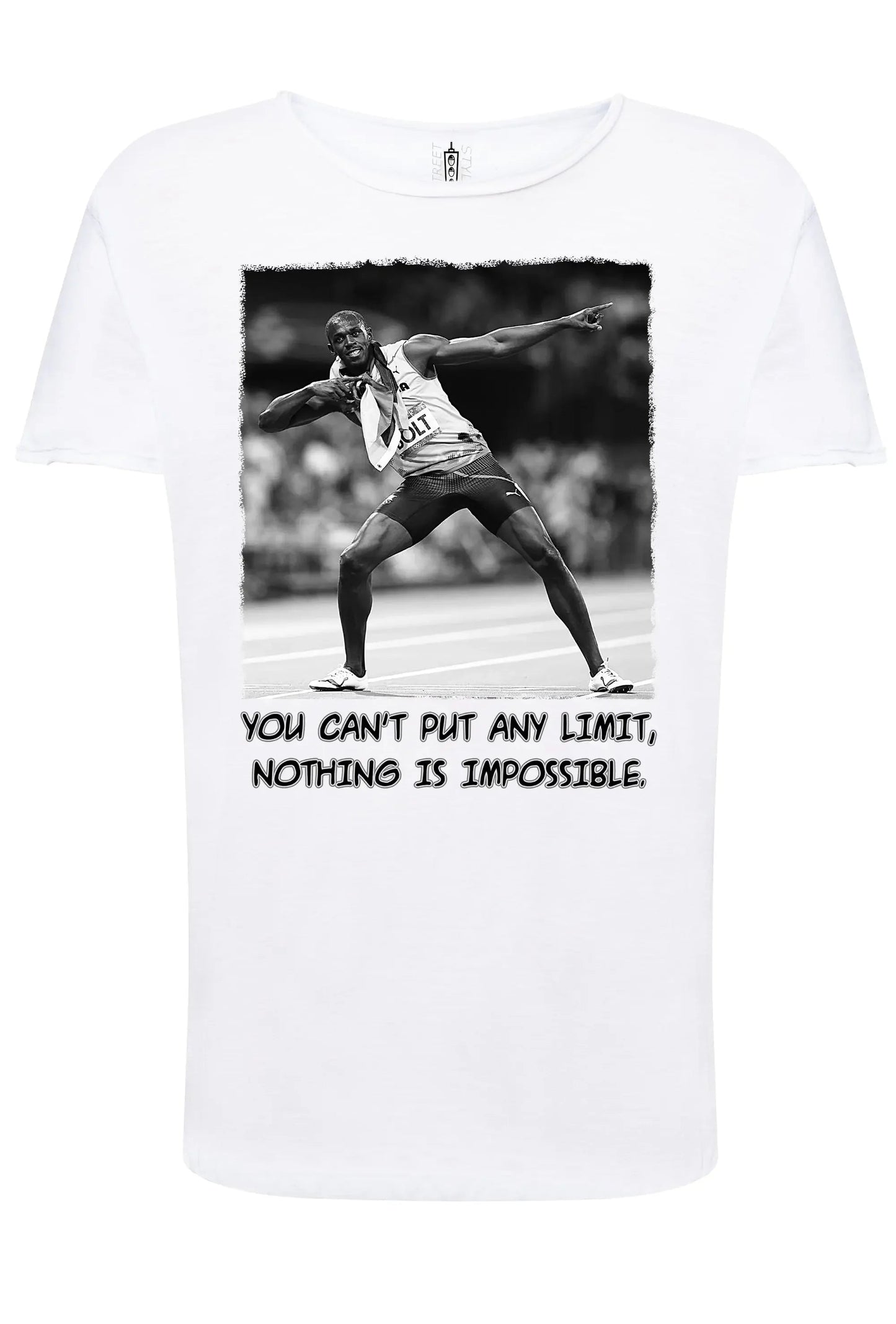 The Legend Bolt - T-shirt Uomo Cotone Fiammato