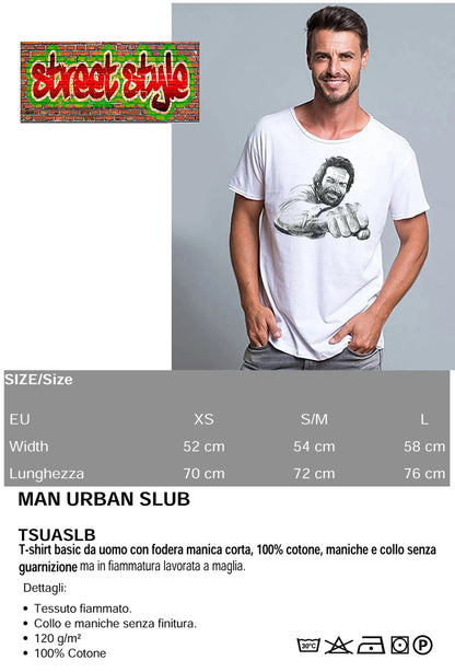T-shirt Bud Spencer Pugno – Cotone Fiammato Uomo
