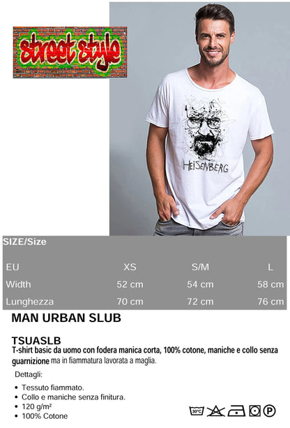 Heisenberg Stilizzato - T-shirt Uomo Urban Slub