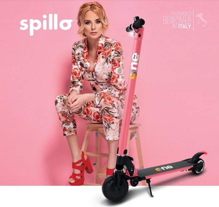 The One - Spillo Elektro-Tretroller E-Scooter 250W Klappbar Bluetooth Pink