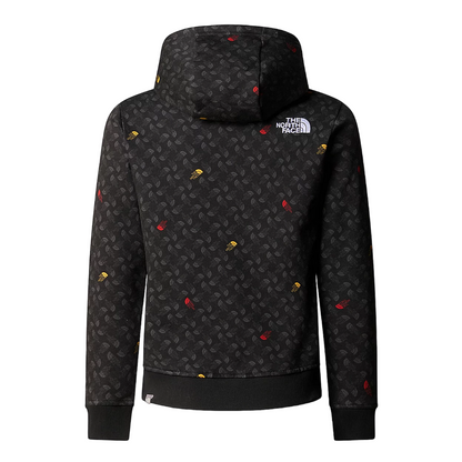 The North Face felpa con cappuccio da ragazzo in cotone leggero NF0A886ZU8I nero